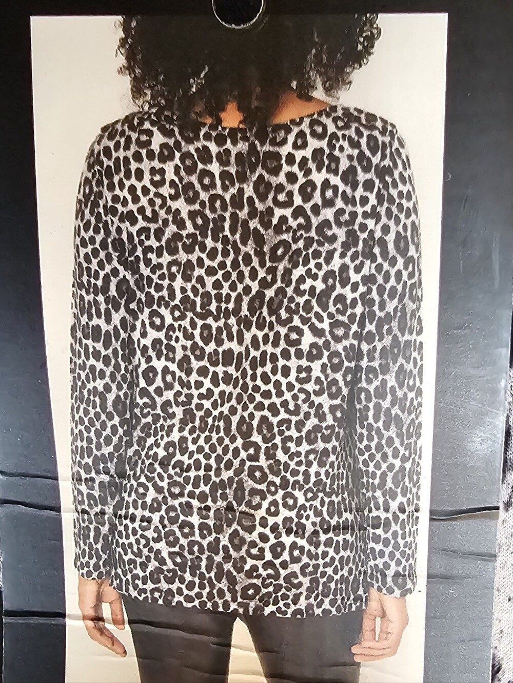 2/$20 Mario Serrani Italy Sz S Leopard Print Top